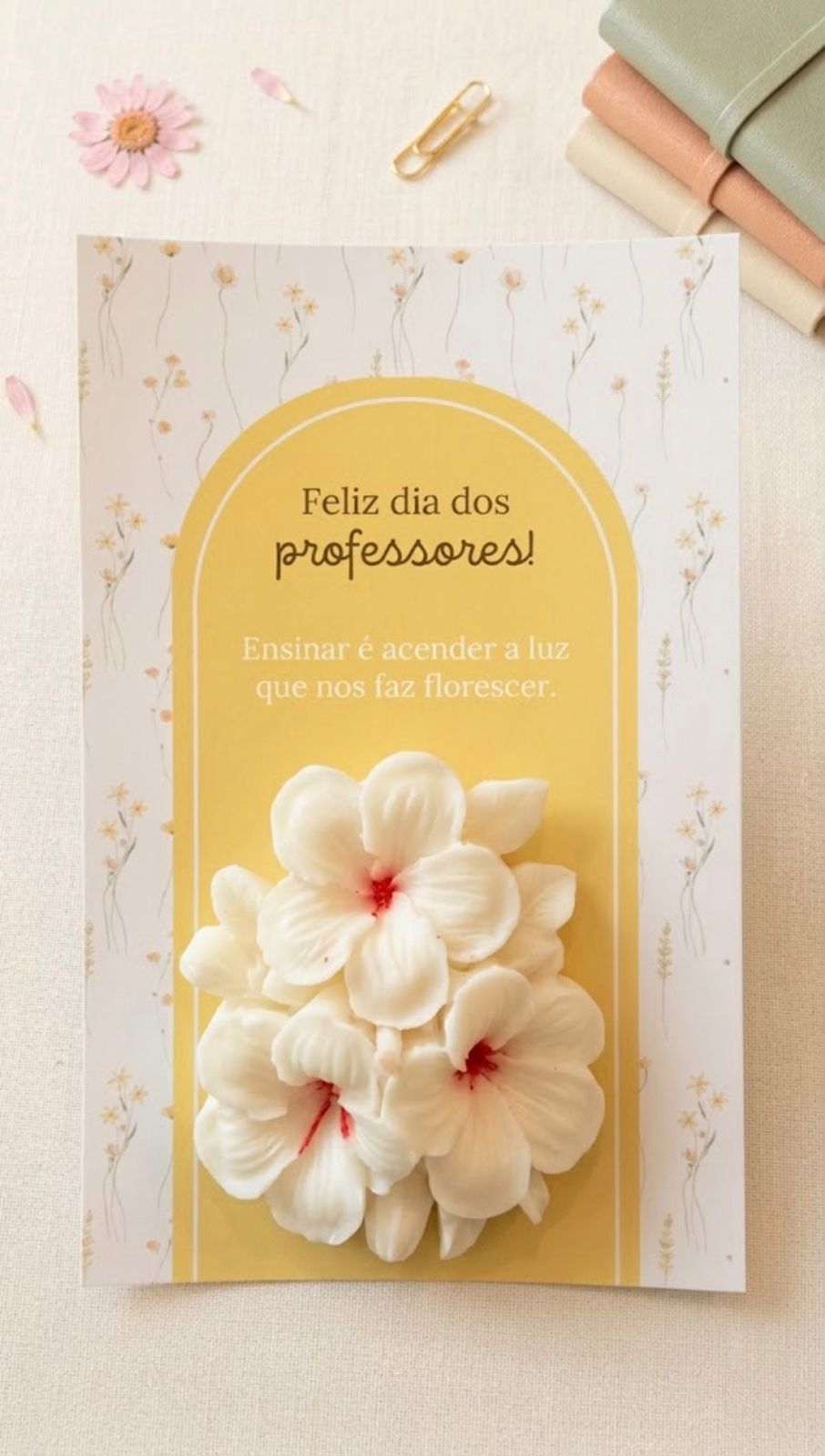 Cartão com Vela Aromática