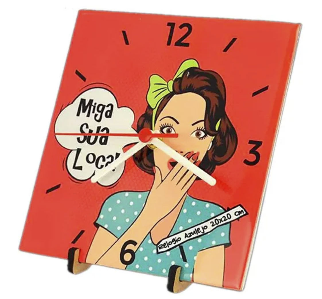 Relógio Azulejo Personalizado
