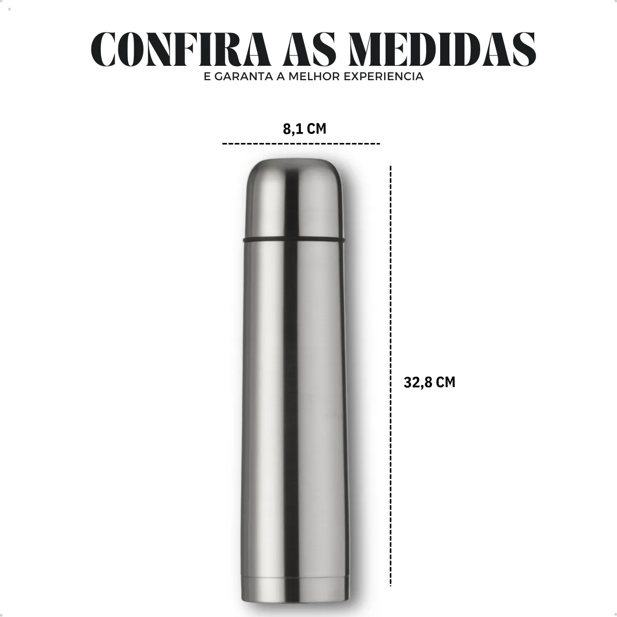 Garrafa Térmica Inox 1 L Personalizada